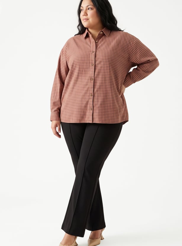 URB_N Women Checked Shirt