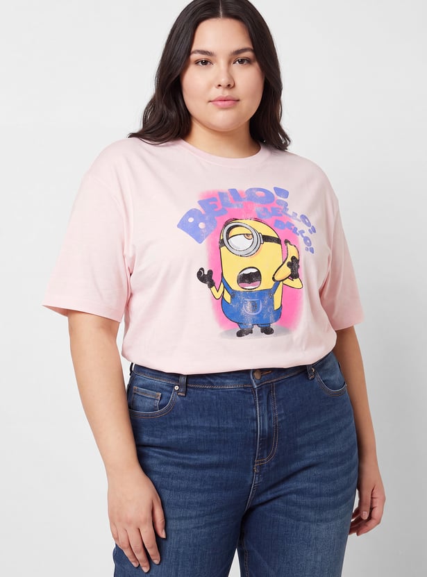 URB_N Women Minion Boxy T-shirt