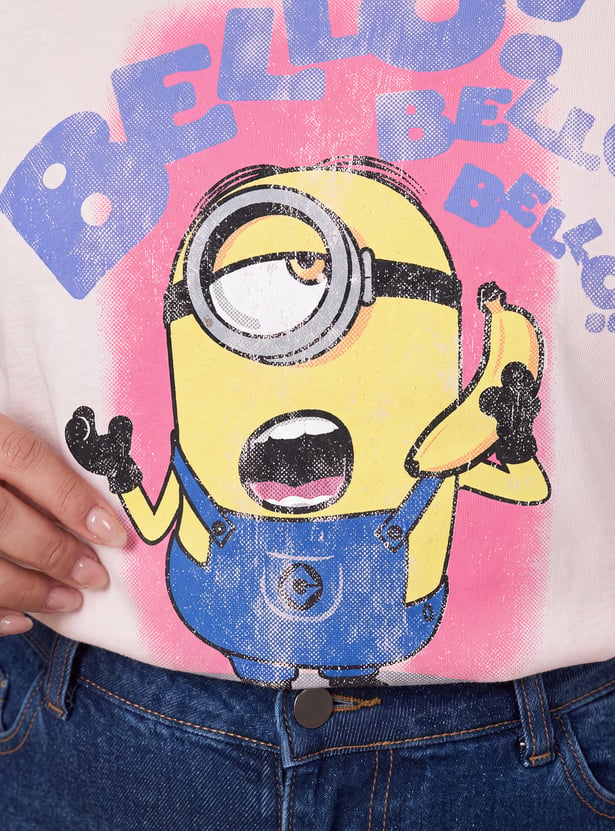 URB_N Women Minion Boxy T-shirt