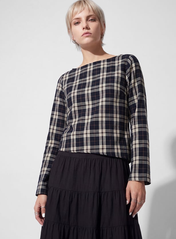 URB_N Women Checked Top