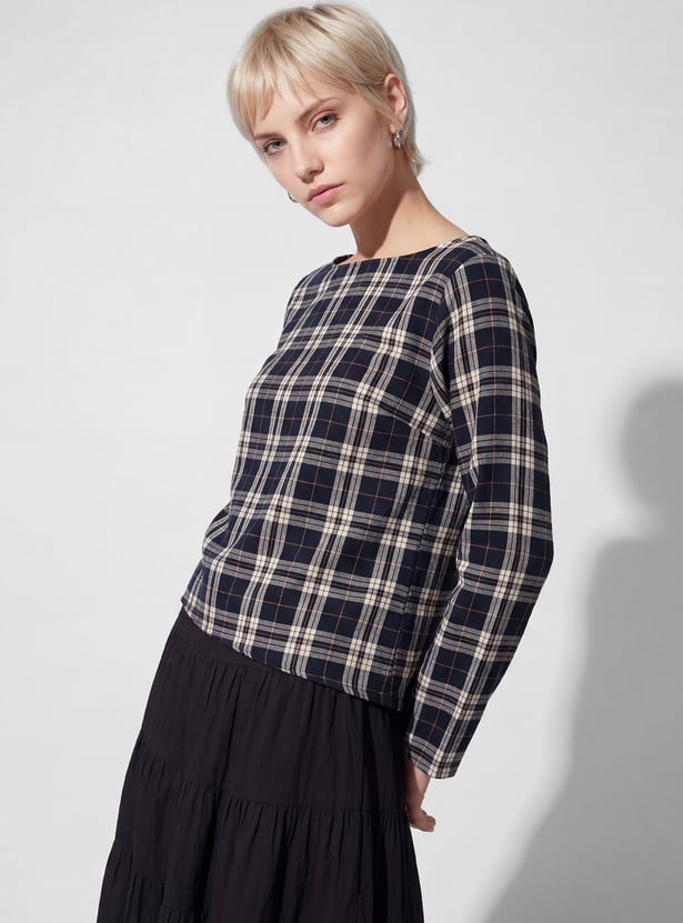 URB_N Women Checked Top