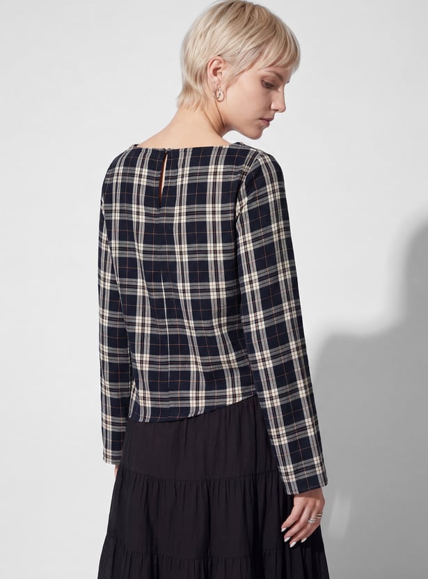 URB_N Women Checked Top