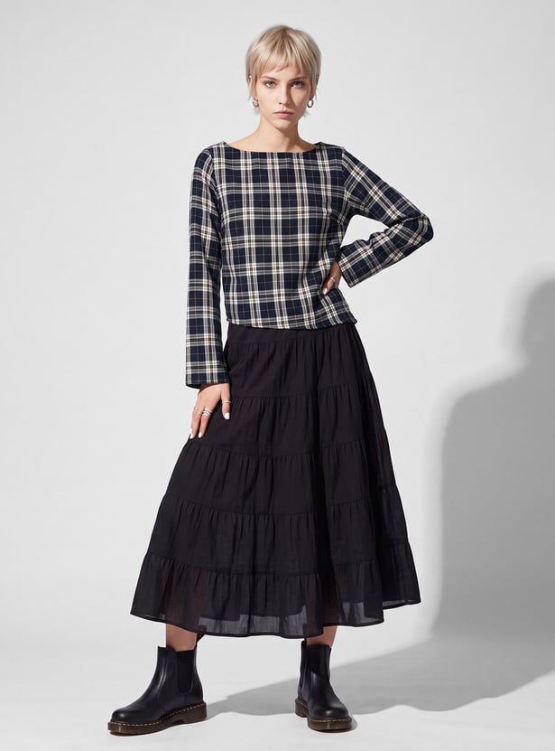URB_N Women Checked Top