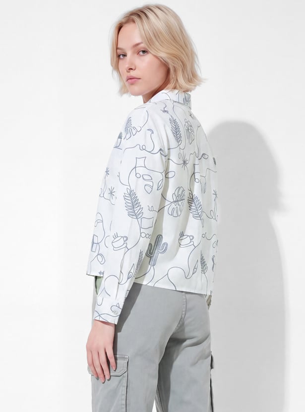 URB_N Women Embroidered Shirt