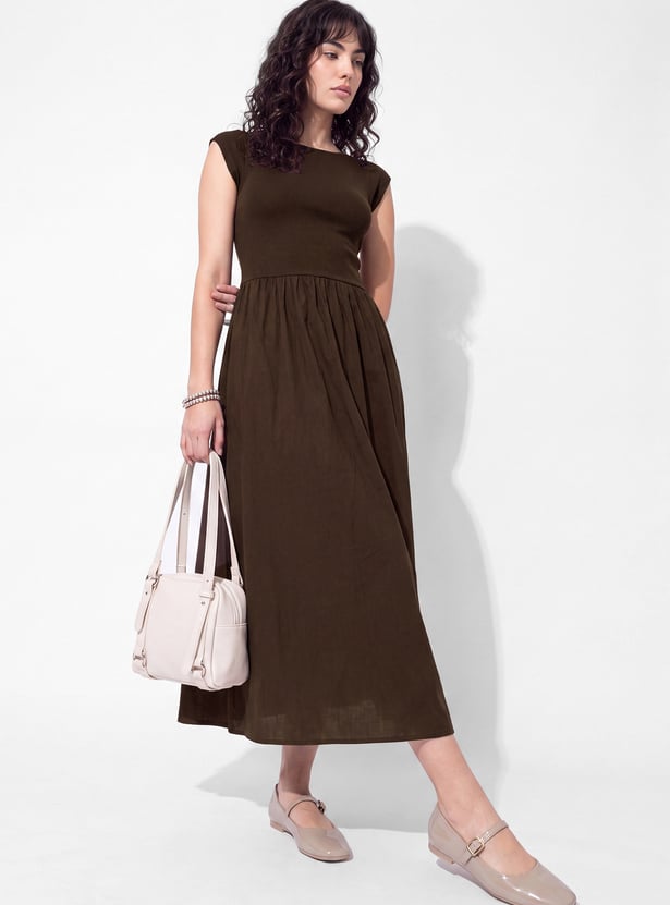 Women Solid Maxi Dress