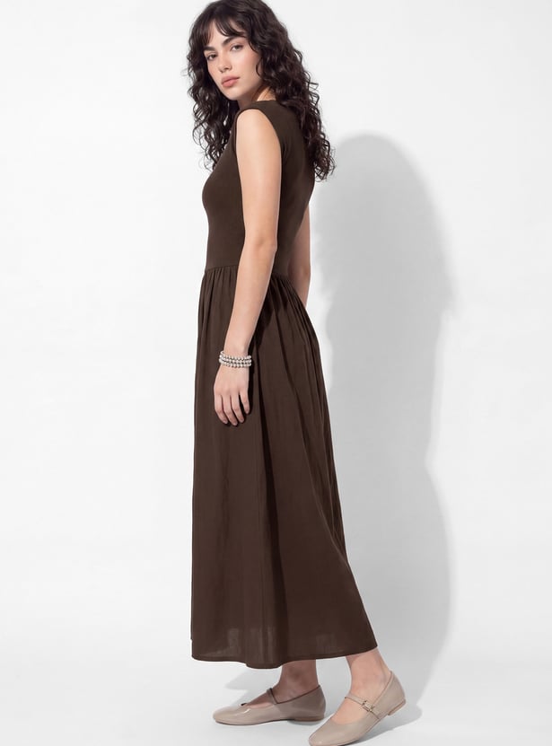 Women Solid Maxi Dress