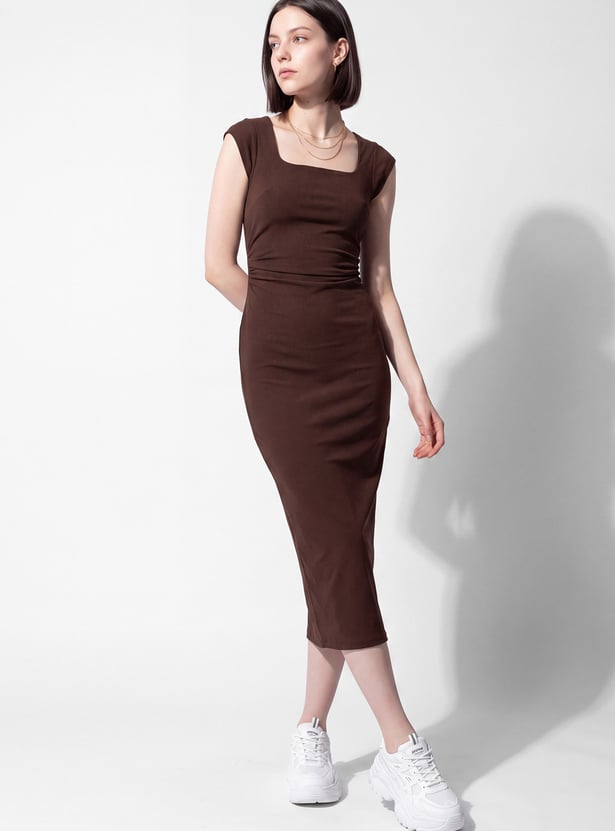 Women Solid Bodycon Dress