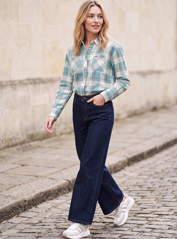 Women High-Rise Wide-Leg Jeans