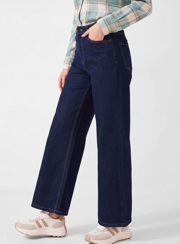 Women High-Rise Wide-Leg Jeans