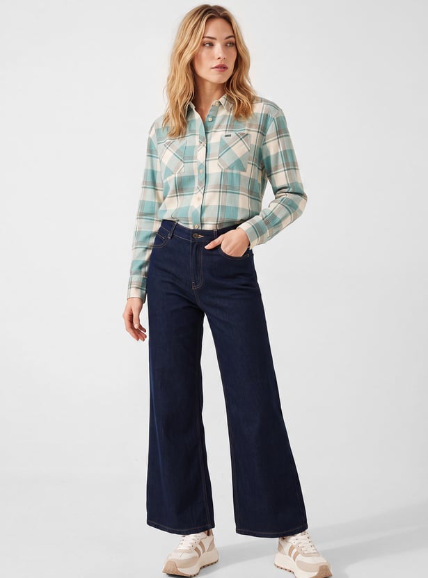 Women High-Rise Wide-Leg Jeans