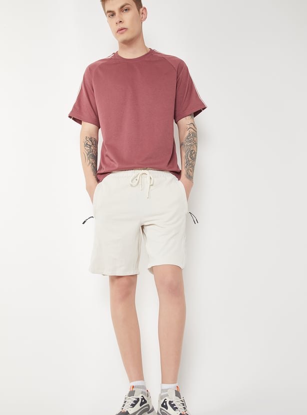 Men Solid Sports Shorts