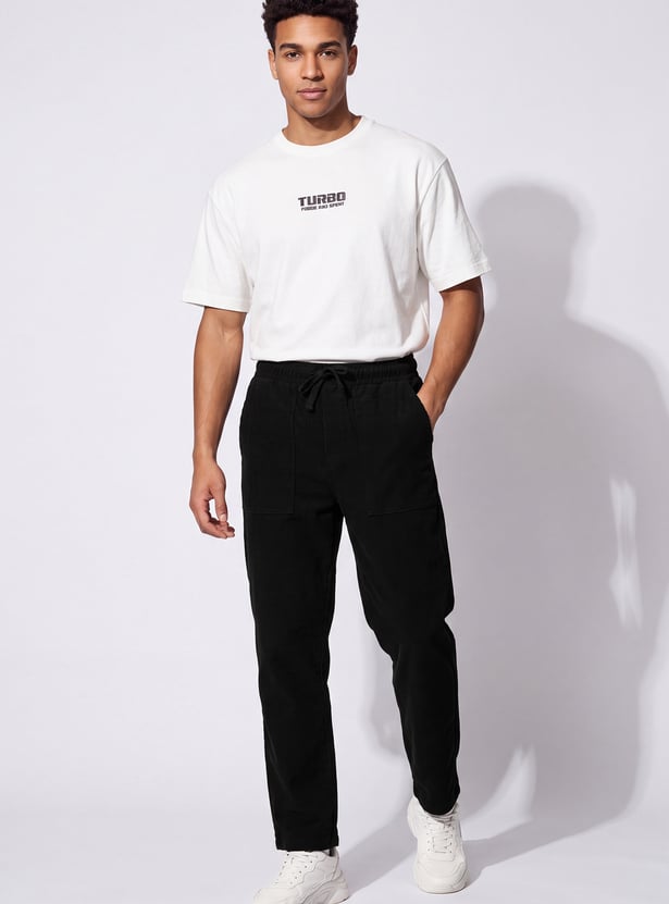 URB_N Men Solid Slip-on Pants