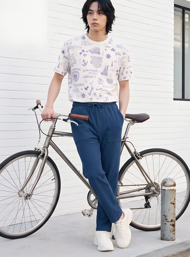 URB_N Men Solid Slip-on Pants