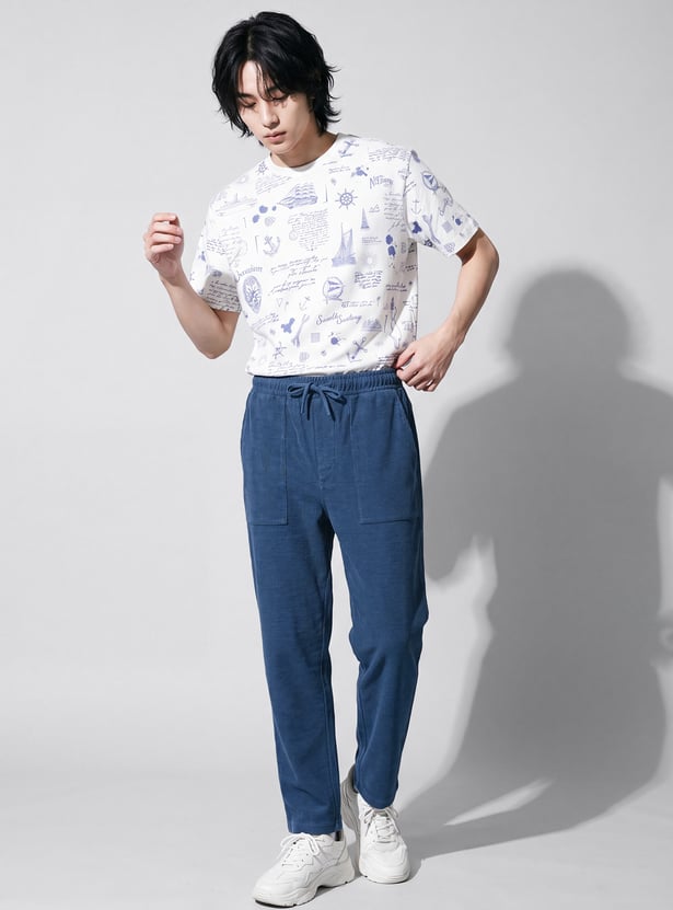 URB_N Men Solid Slip-on Pants