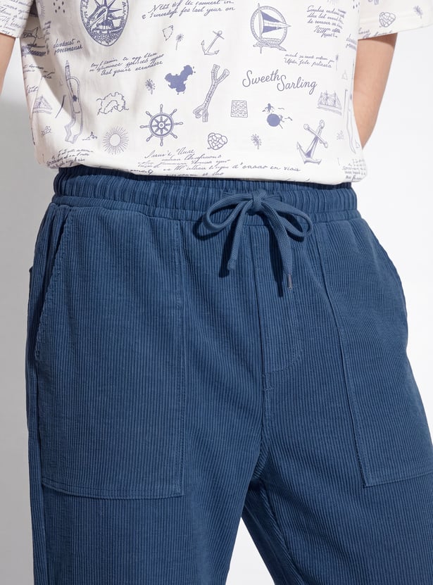 URB_N Men Solid Slip-on Pants