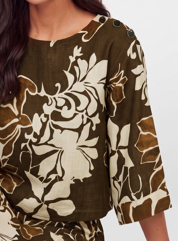 Women Floral Print Top