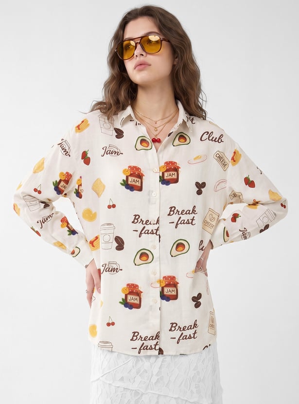 URB_N Women Printed Shirt