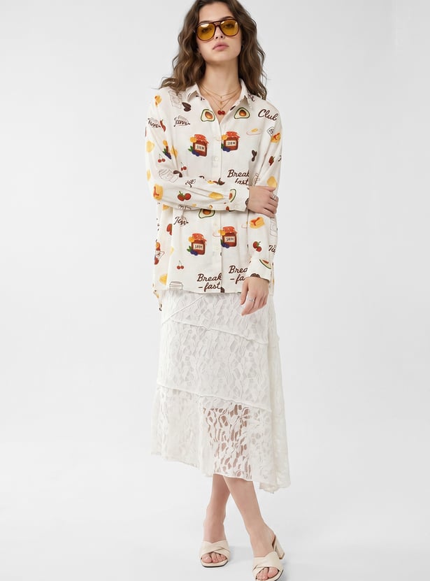 URB_N Women Printed Shirt
