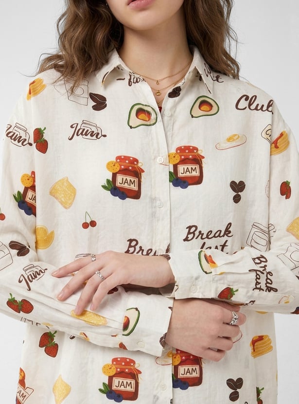 URB_N Women Printed Shirt