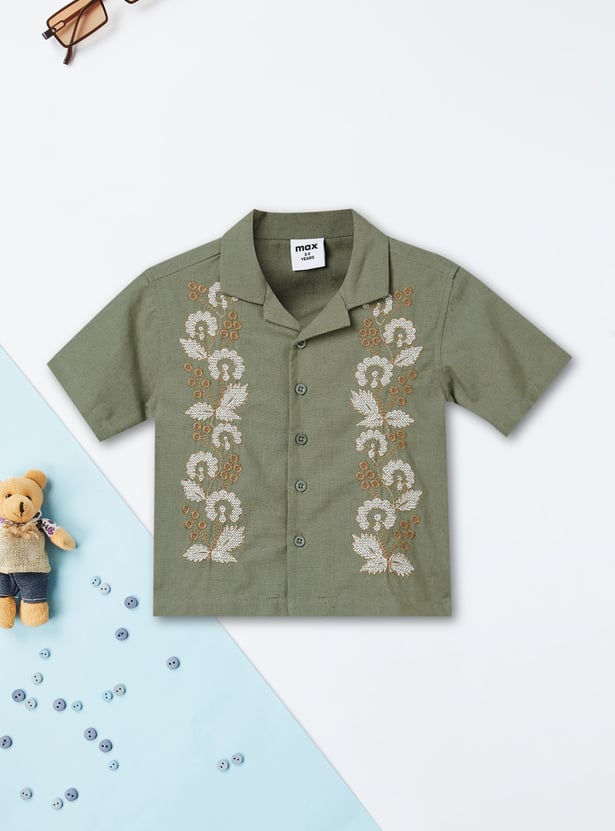 Boys Embroidered Resort Shirt
