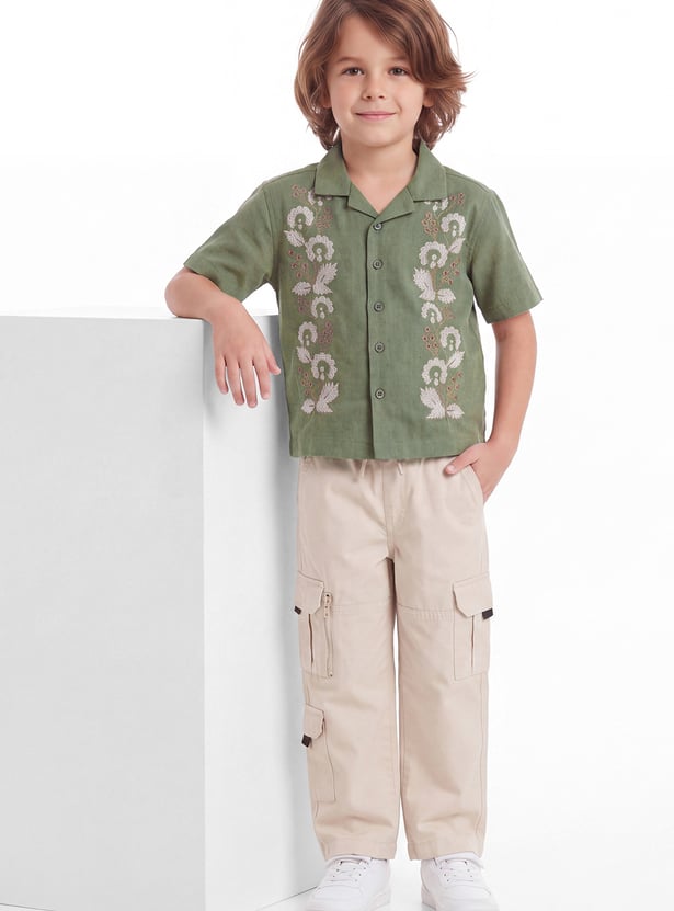Boys Embroidered Resort Shirt