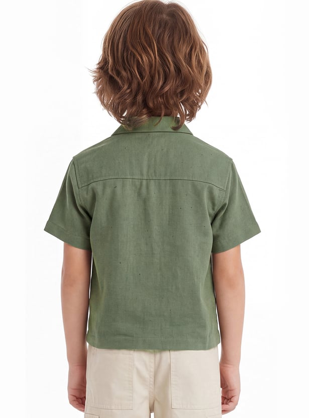 Boys Embroidered Resort Shirt