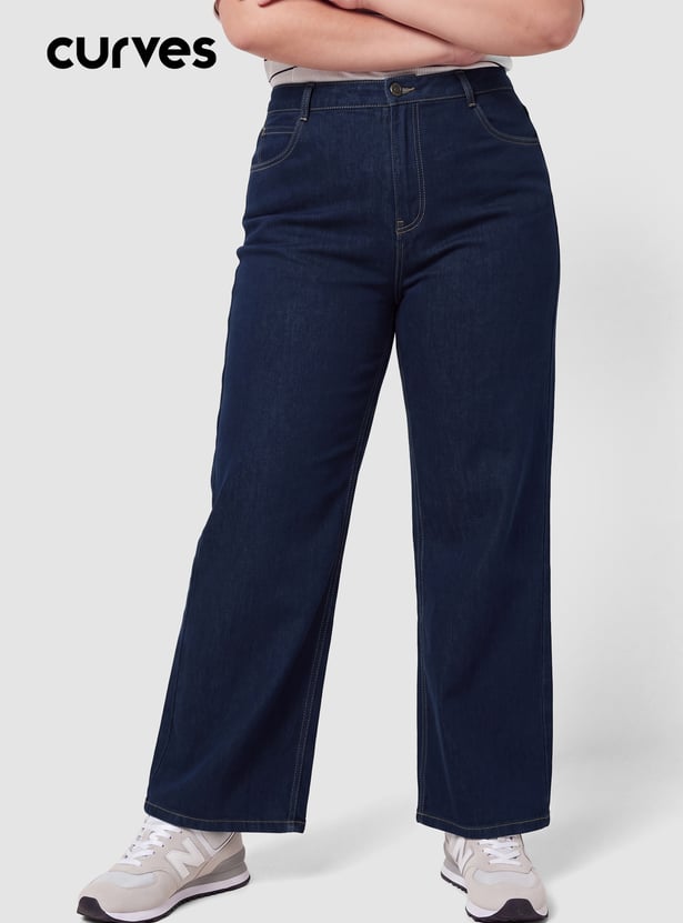 Women High-Rise Wide-Leg Jeans