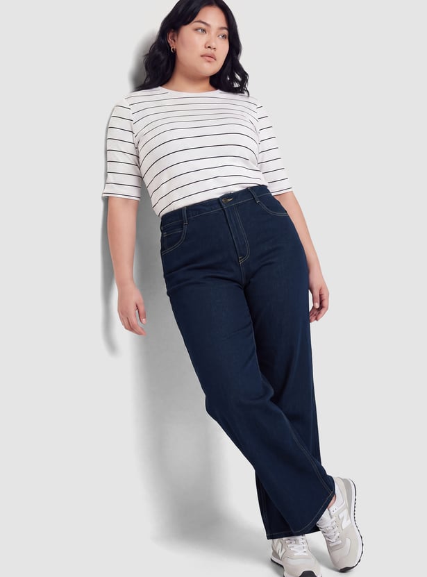 Women High-Rise Wide-Leg Jeans