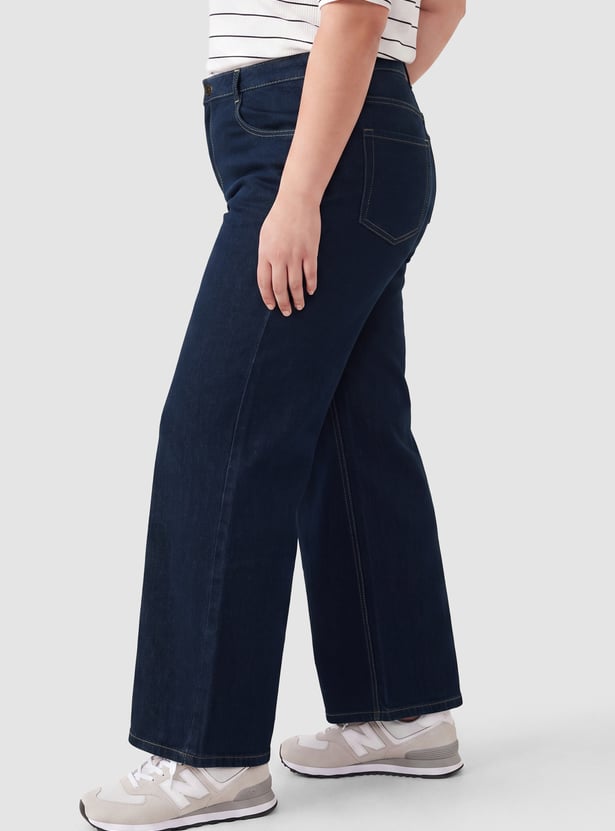 Women High-Rise Wide-Leg Jeans