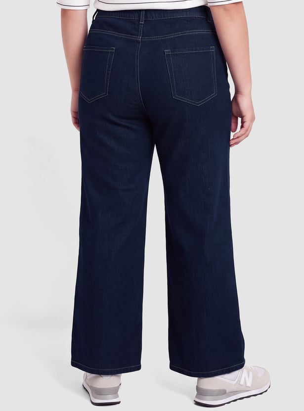 Women High-Rise Wide-Leg Jeans