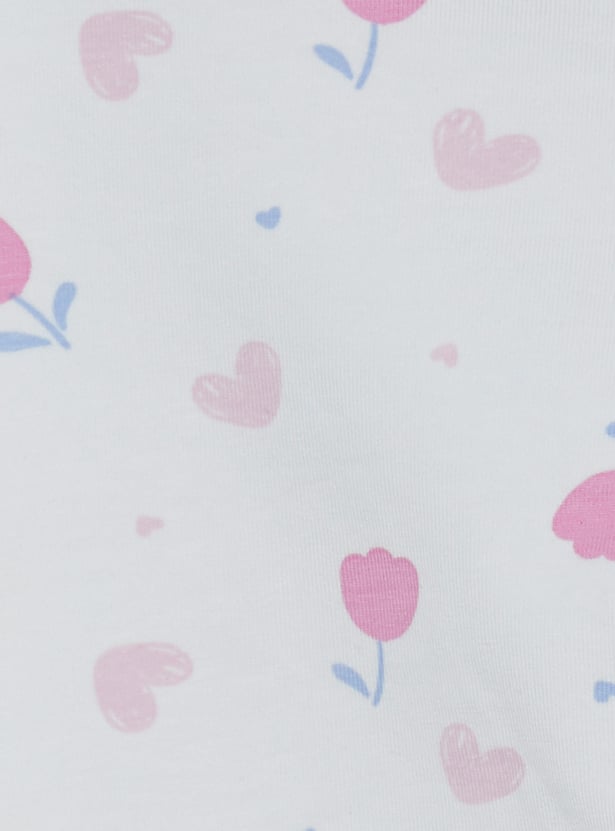 Girls Printed Leggings - Pack of 2