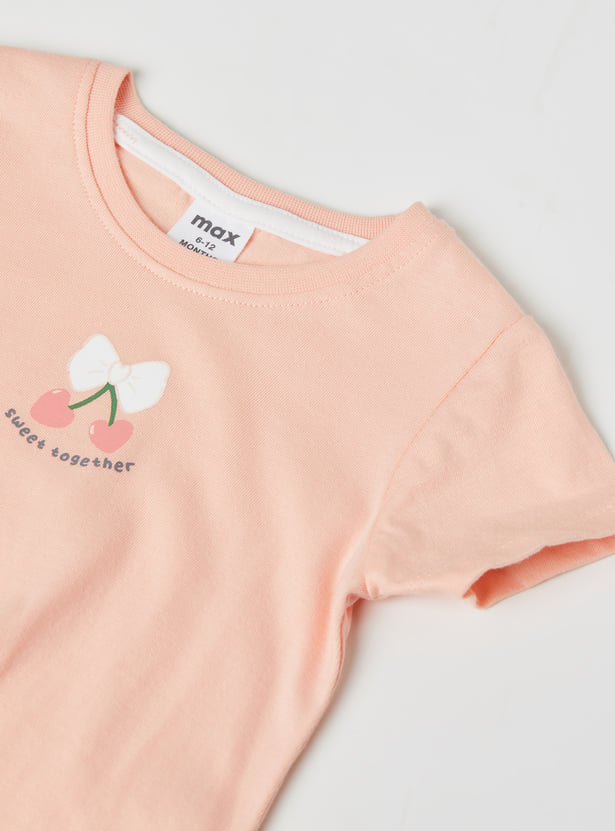 Girls Printed T-shirts - Pack of 3