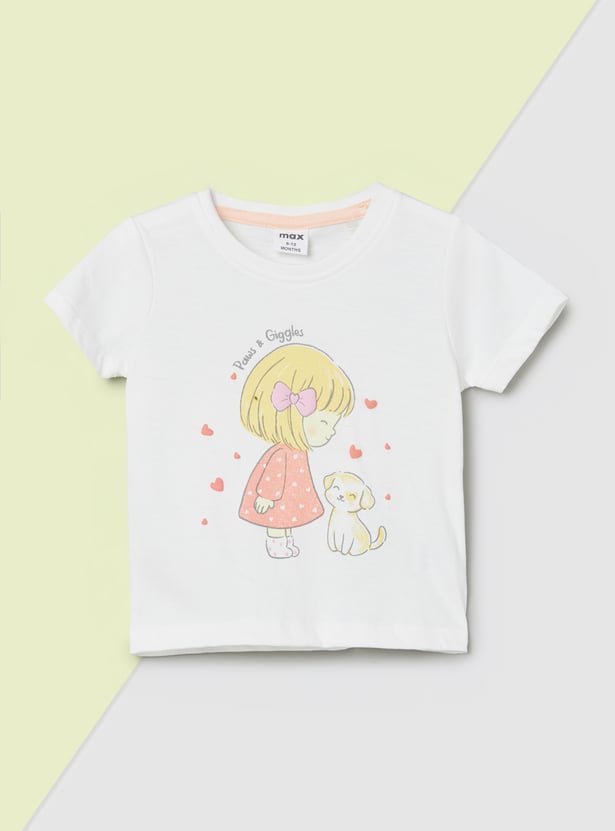 Girls Printed T-shirts - Pack of 3