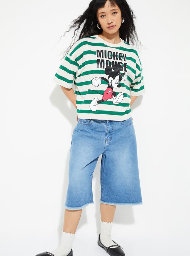 URB_N Women Boxy Mickey T-shirt