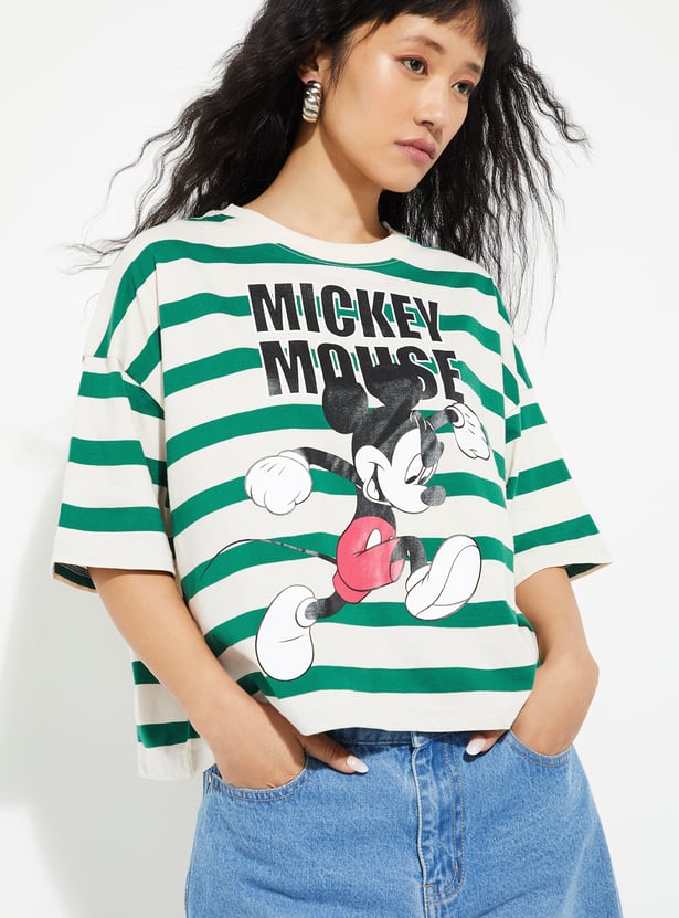 URB_N Women Boxy Mickey T-shirt