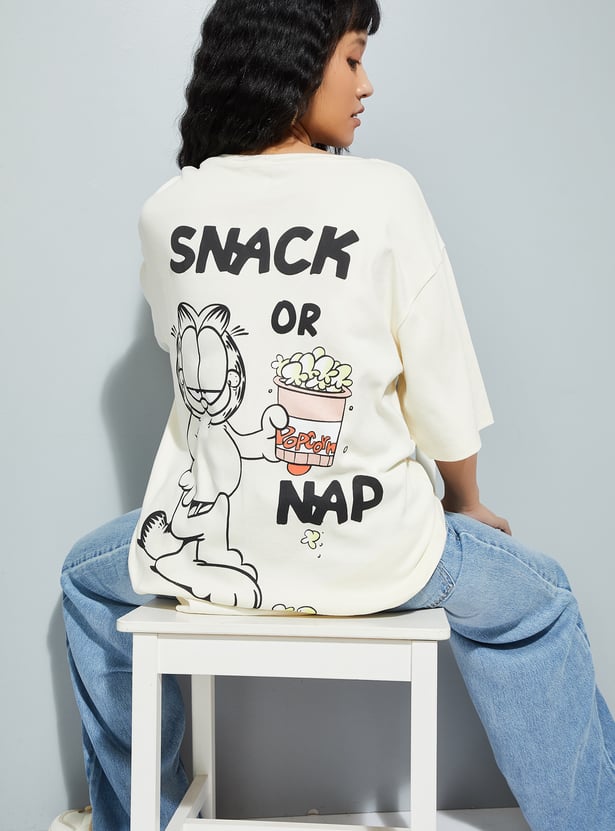 URB_N Women Garfield Printed T-shirt