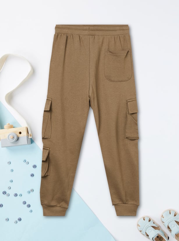 Boys Drawstring Cargo Joggers