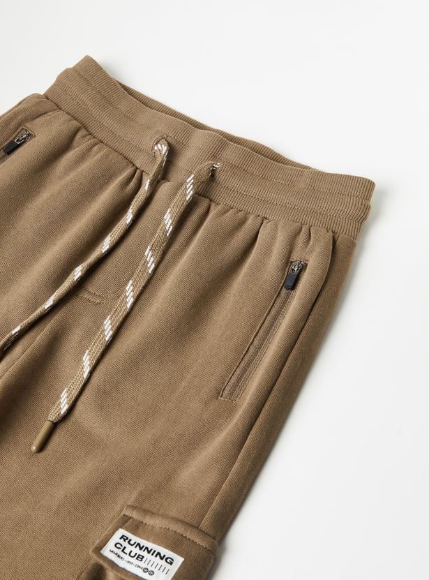 Boys Drawstring Cargo Joggers