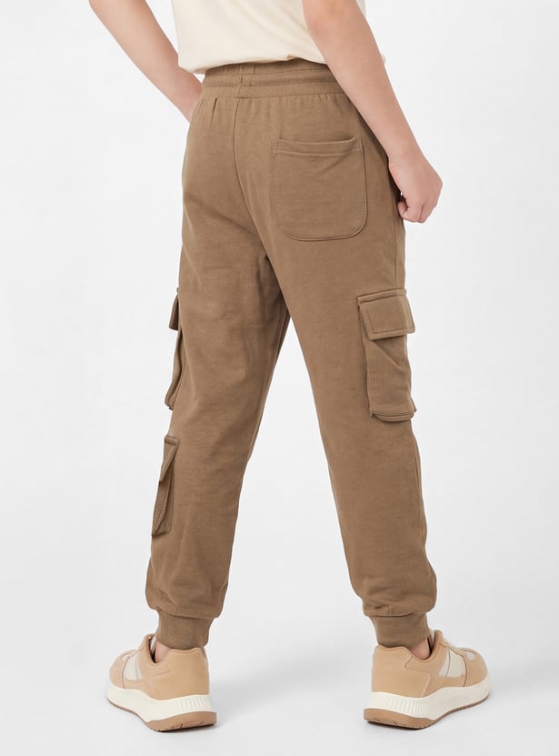 Boys Drawstring Cargo Joggers