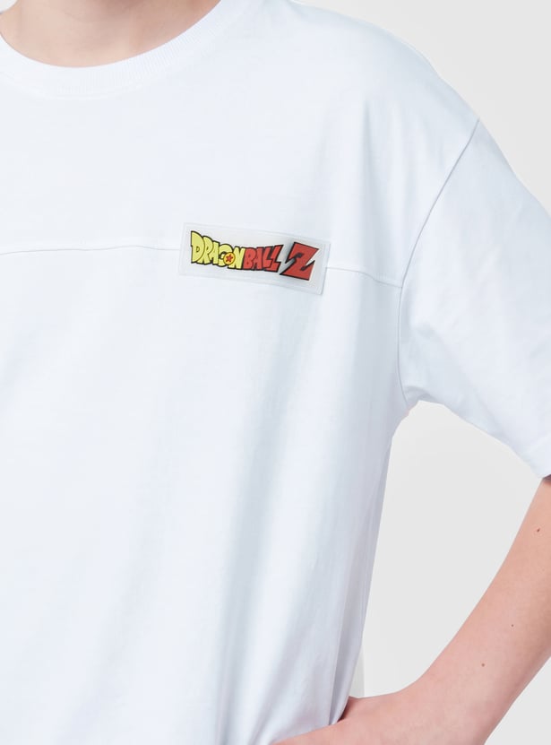 Boys Oversized Dragon Ball Z Print T-shirt