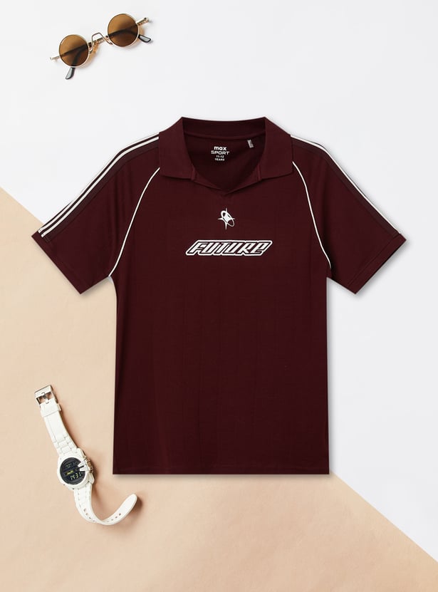 Boys Printed Polo T-shirt