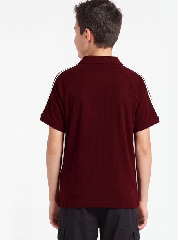 Boys Printed Polo T-shirt