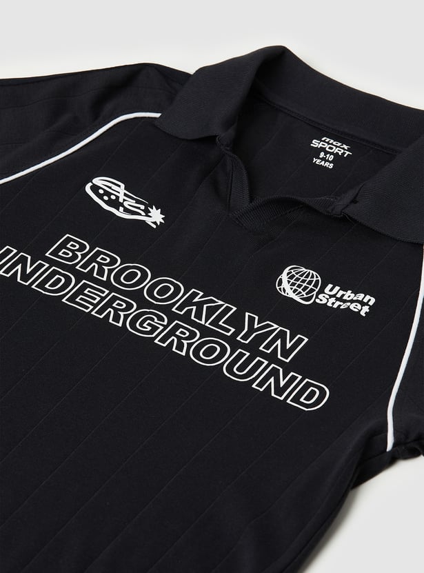 Boys Printed Polo T-shirt