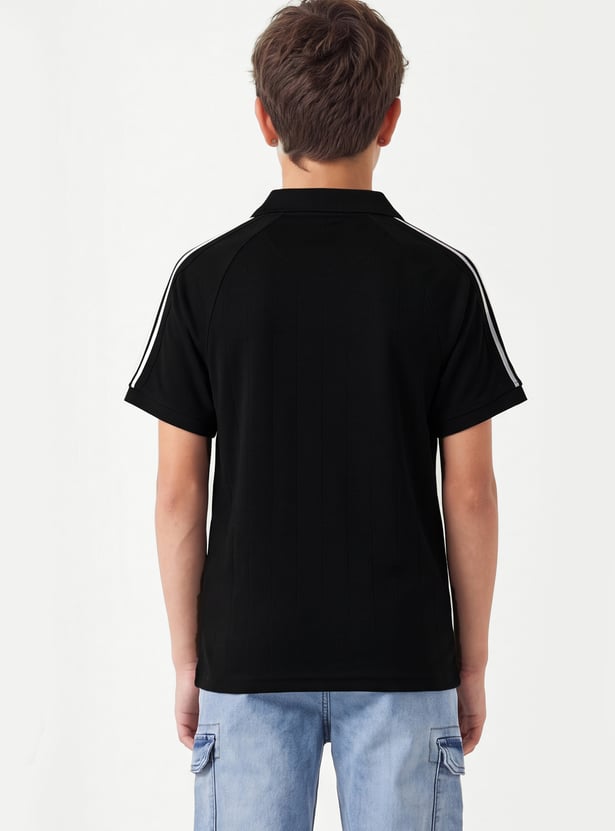 Boys Printed Polo T-shirt