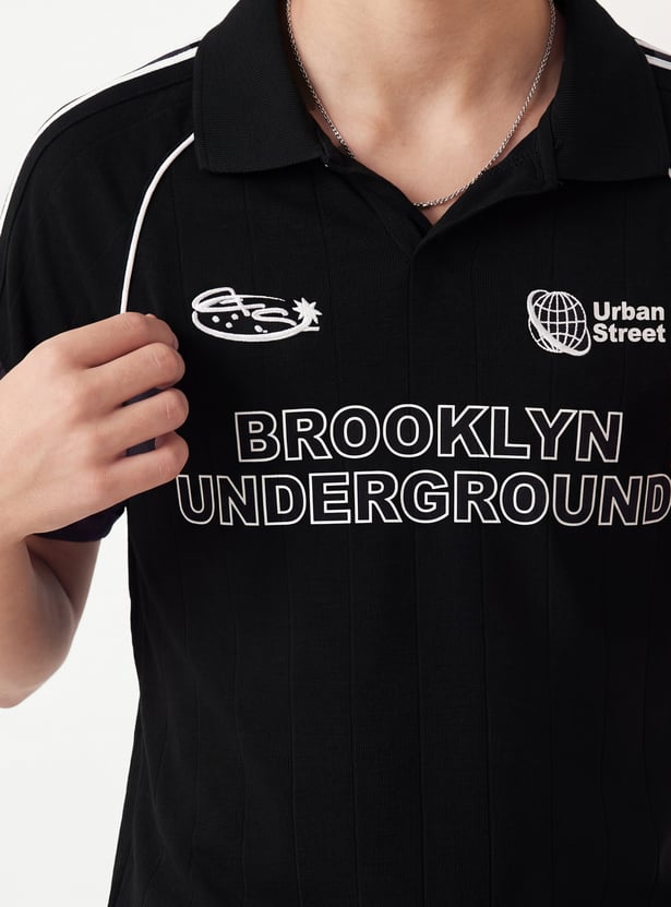 Boys Printed Polo T-shirt