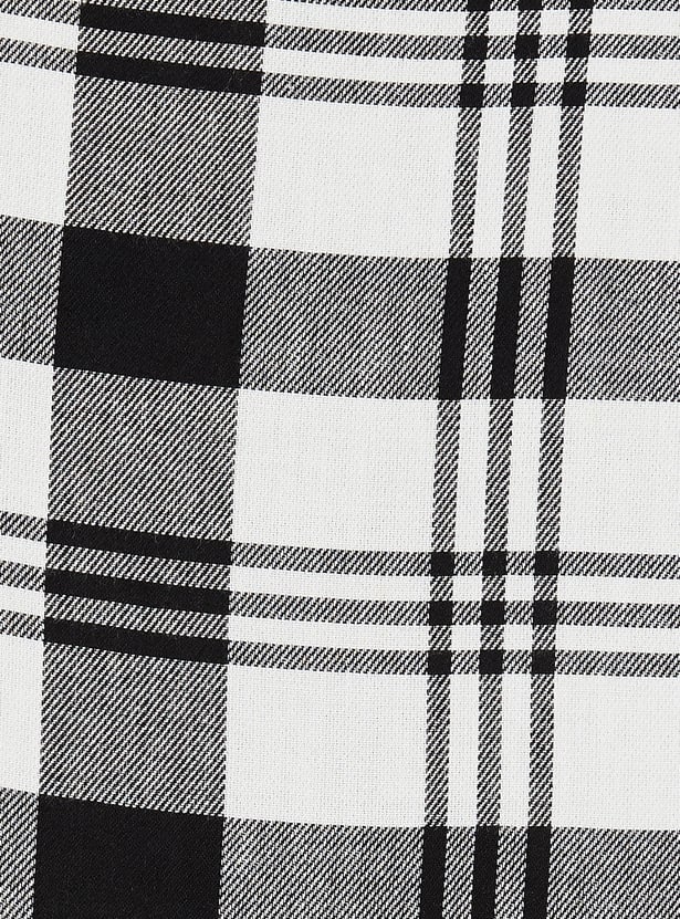 Girls Checked Shirt Dress