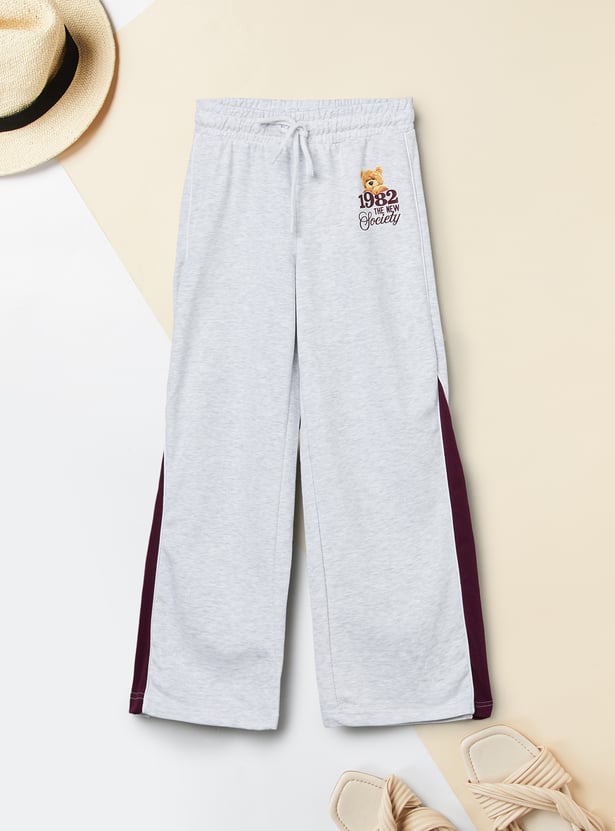 Girls Teddy Printed Track Pants