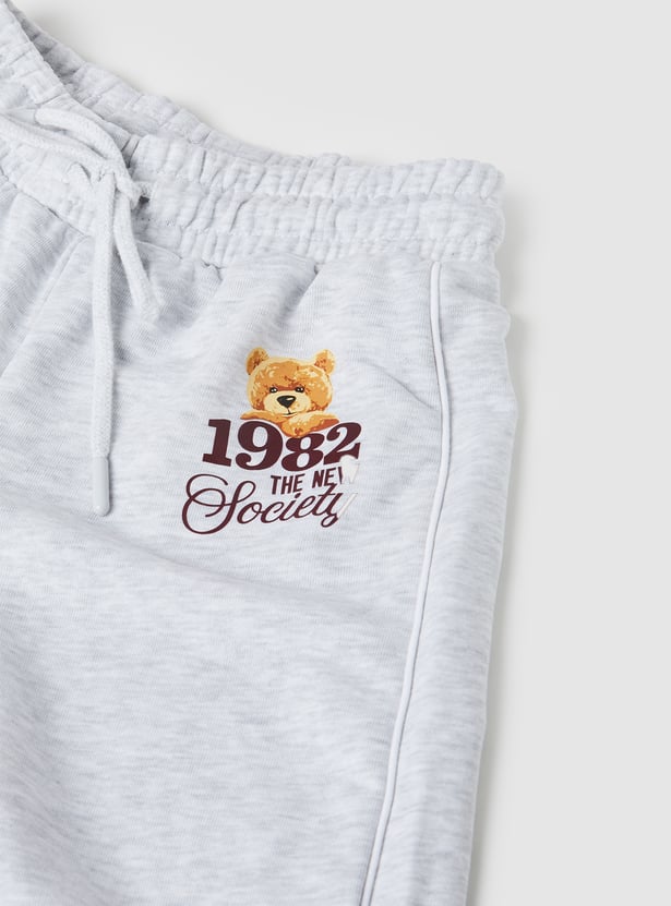 Girls Teddy Printed Track Pants