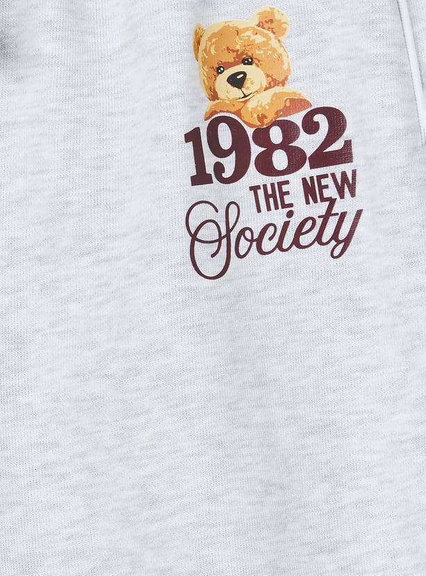 Girls Teddy Printed Track Pants