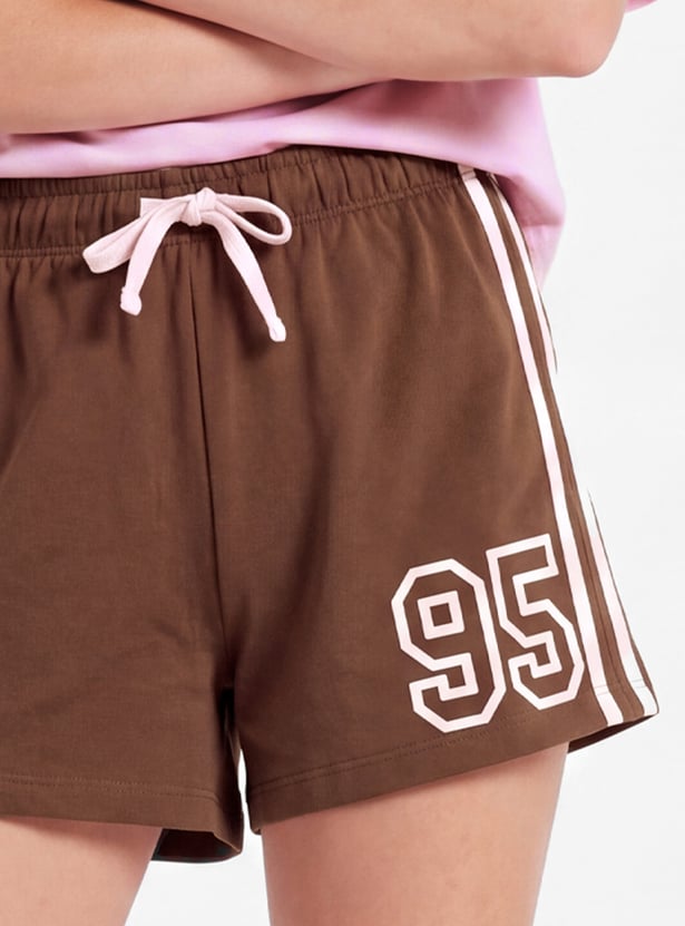 Girls Printed Shorts Set
